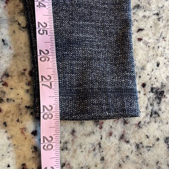 Lululemon Womens High Rise Wunder Under Knit Leggings Heathered Gray Black Size - Picture 10 of 10